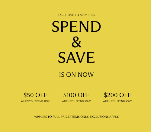 澳洲品牌 Country Road 官网会员满减活动：购物满$150 立减$50！