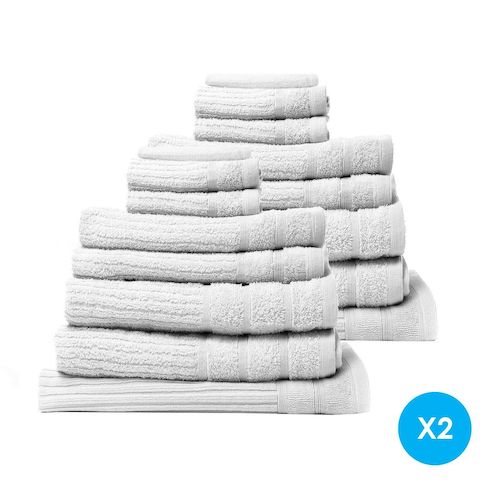 Royal Comfort 埃及棉毛巾浴巾等16件套 600GSM – 3折优惠！