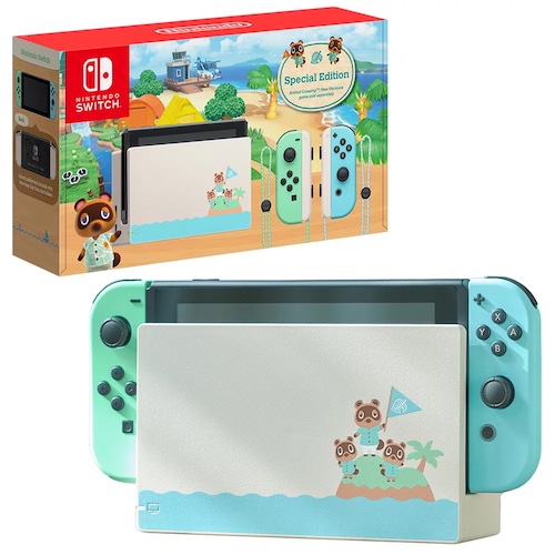 Nintendo 任天堂 Switch 游戏主机 动森限定款 蓝绿配色 – 8折优惠！