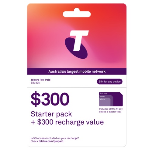Telstra 12个月有效期 Prepaid 套餐：Unlimited 电话 + 150GB流量 – 8折优惠！