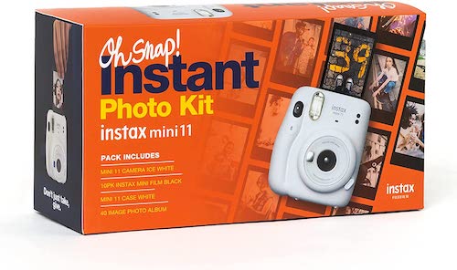 FUJIFILM  富士 Instax Oh Snap! 拍立得相机套装（instax mini11 相机、相册等）- 8折优惠！