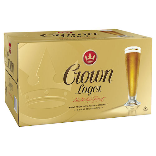 Crown Lager 皇冠 瓶装啤酒 24 x 375mL – 8折优惠！