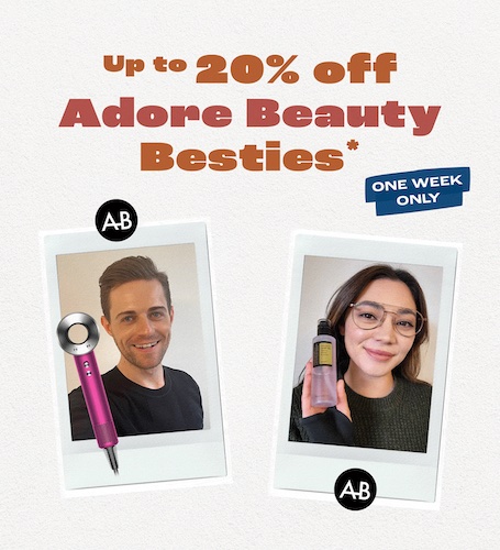 化妆品网站 Adore Beauty：部分精选商品 – 低至8折优惠！