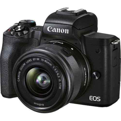 Canon 佳能 EOS M50 MK II APS-C画幅无反相机（15-45mm）- 8折优惠！