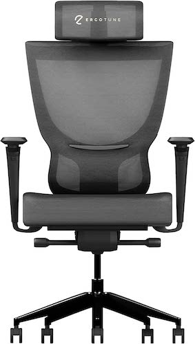 ErgoTune 高级人体工学办公座椅（可调节靠背、5D扶手、腰托、头枕）- 8折优惠！