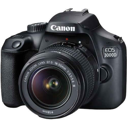 佳能 Canon EOS 3000D 入门级数码单反相机 – 8折优惠！