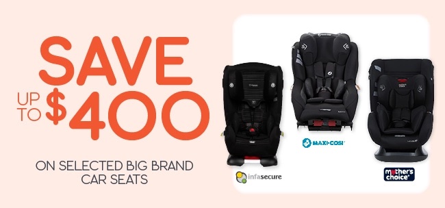 母婴网站 BabyBunting：Britax、Maxi-Cosi 等品牌精选安全座椅 – 最高直降$400！