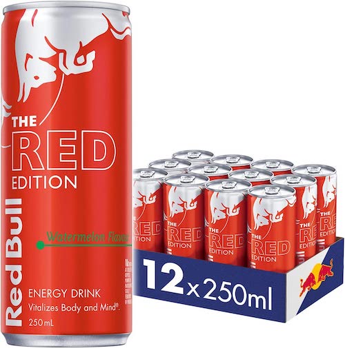 Red Bull 红牛 功能性饮料 Red Edition 西瓜味 12 x 250 ml – 4折优惠！