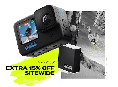 GoPro HERO11 Black 运动相机 防抖防水摄像机 vlog数码相机 + 户外套装 – 6折优惠！