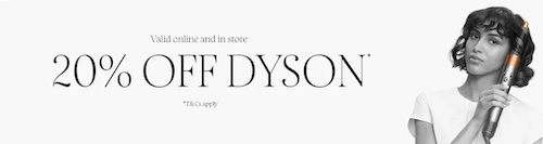 Sephora 澳洲官网：Dyson 戴森 品牌美发类商品 – 8折优惠！