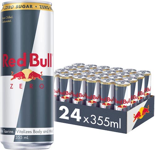 Red Bull 红牛  Zero 功能性饮料 零糖 24 x 355ml – 6折优惠！