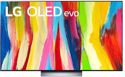 LG OLED55C2PSC 55英寸 OLED EVO C2 4K高清 2022新款智能电竞电视 – 6折优惠！