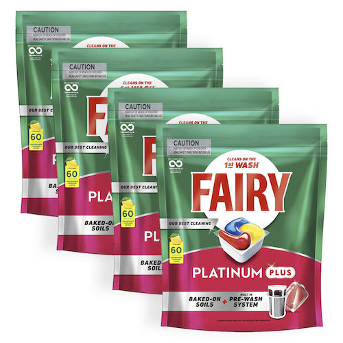 Fairy Platinum Plus 洗碗块 柠檬香味 240块 – 8折优惠！