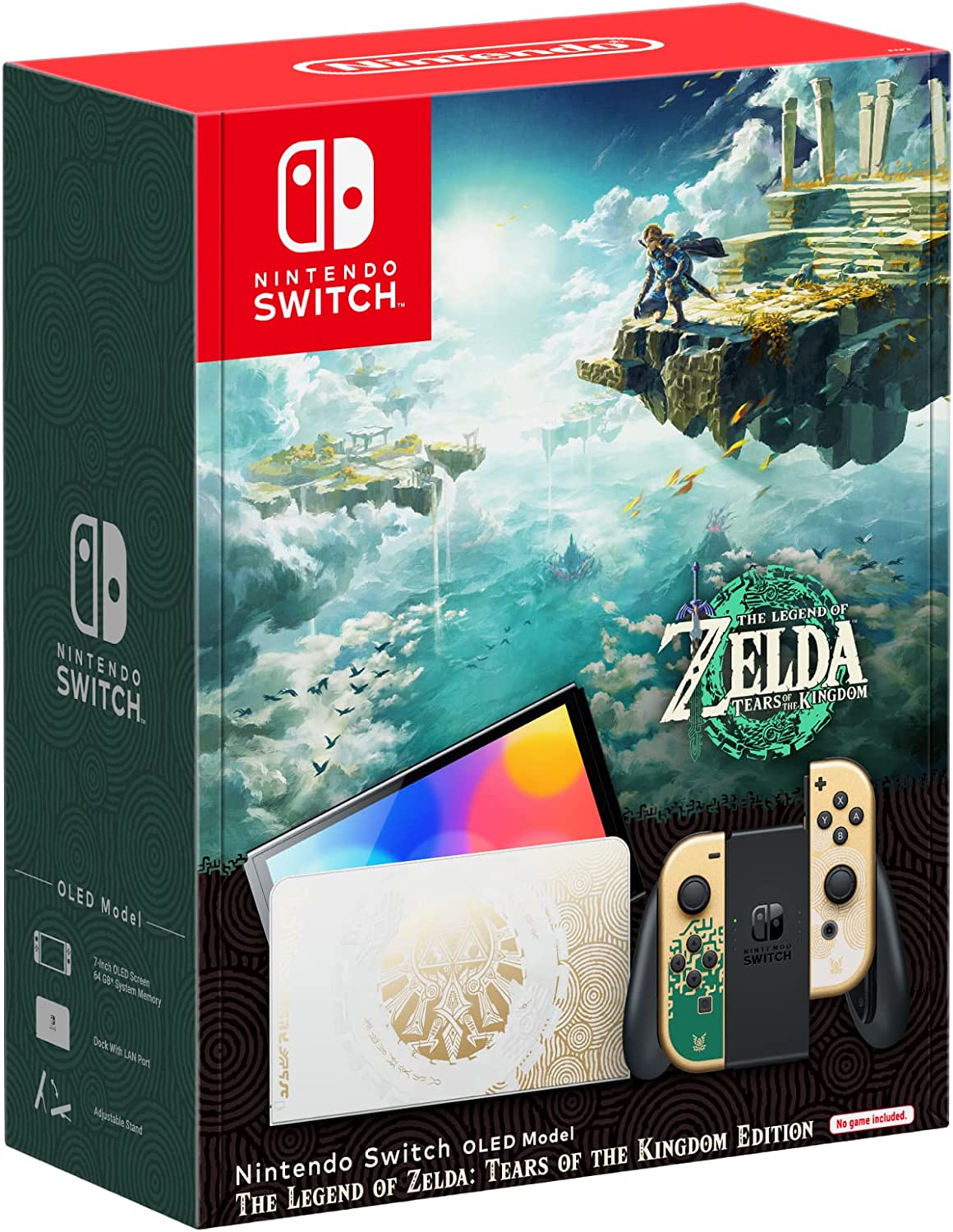 任天堂 Nintendo Switch Console OLED Model《塞尔达传说：王国之泪》限定版游戏主机 – 9折优惠！