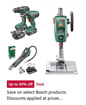 Amazon AU：Bosch 博世品牌精选家用工具类商品 – 低至6折优惠！