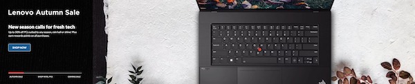 Lenovo 联想澳洲官网秋季活动：部分精选笔记本电脑 – 低至5折优惠！