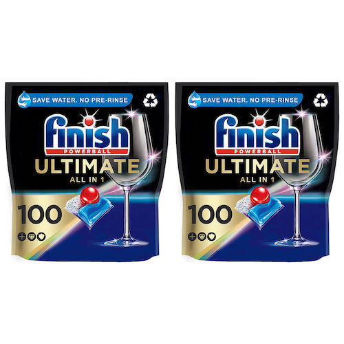 Finish 亮碟 Powerball Ultimate All-in-1 洗碗机专用洗涤块 200块 – 35折优惠！