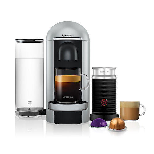 Nespresso VertuoPlus Deluxe 胶囊咖啡机 + Aeroccino3 奶泡机套装 – 6折优惠！