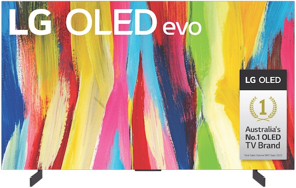 LG 42英寸 OLED EVO C2 OLED42C2PSA 4K高清 2022新款智能电竞电视 – 6折优惠！