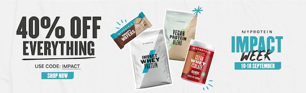 运动营养品牌 My Protein 澳洲官网活动：基本全场所有商品  –  6折优惠！