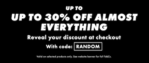 时尚网站 ASOS 特价活动：基本全场所有商品 – 额外7折优惠！