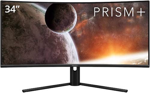 PRISM+ XQ340 PRO 34英寸 QLED 165Hz高刷 曲面高清显示器 – 5折优惠！