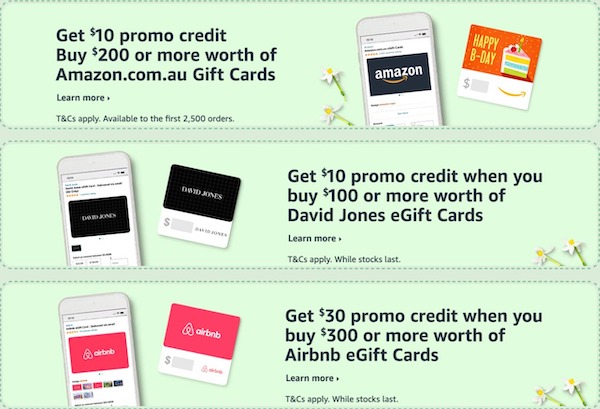 Amazon 活动：购买价值$100 的 David Jones eGift Cards – Get $10 Promo Credit！
