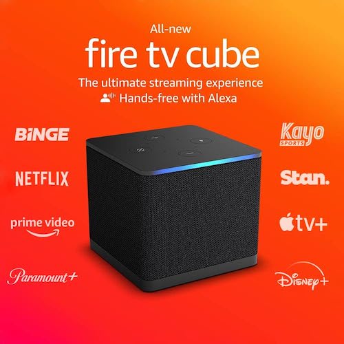 亚马逊 Fire TV Cube 4K电视盒子（BINGE, Kayo Sports, Netflix, Prime Video）- 45折优惠！