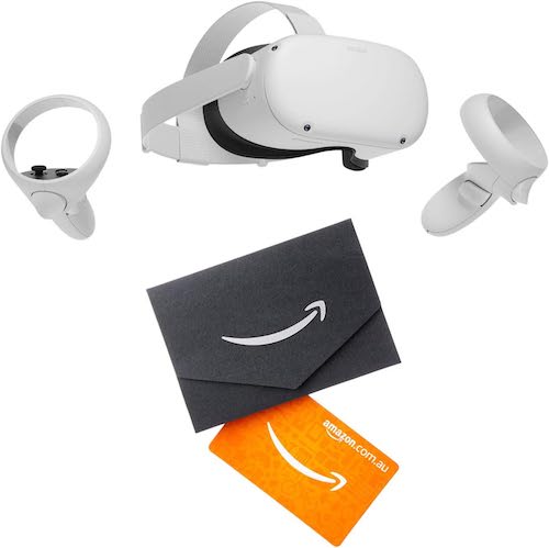 Meta Quest 2 无线头戴式VR一体机 + Amazon $75 Gift Card – 7折优惠！