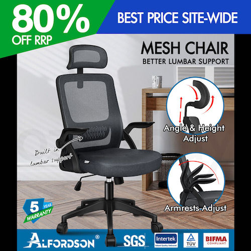ALFORDSON Mesh 网格办公椅 赛车风格电脑椅 – 低至2折优惠！