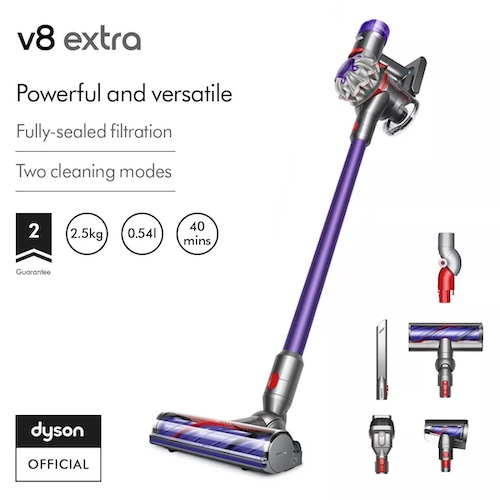 Dyson 戴森 V8 Extra 无线手持式吸尘器 – 5折优惠！