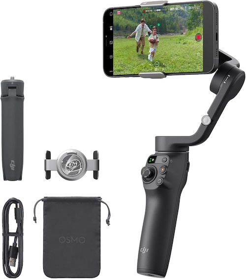 DJI 大疆 Osmo Mobile 6 手机云台稳定器 智能跟随三轴增稳防抖vlog拍摄手持稳定器 – 6折优惠！