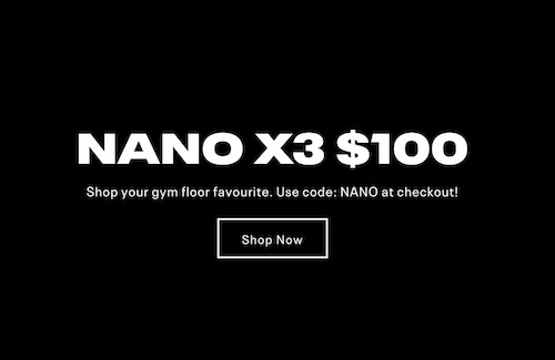 Reebok 锐步  NANO X3 轻盈透气综合训练鞋 – 5折优惠！