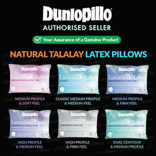 Dunlopillo 豪华天然乳胶 经典中型枕头 – 6折优惠！