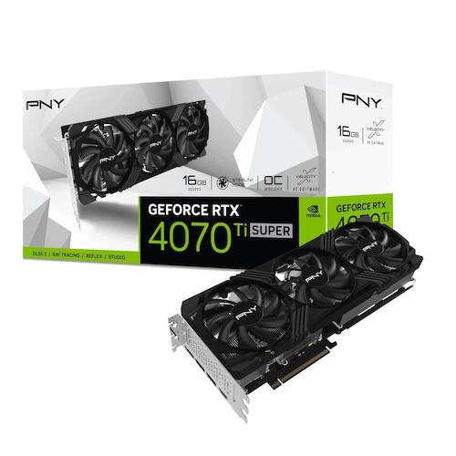 PNY GeForce RTX 4070 Ti SUPER VERTO 16GB GDDR6X 超频三重风扇显卡 – 8折优惠！