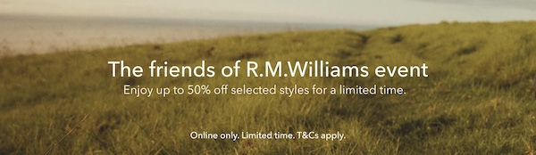 R.M. Williams 官网：部分精选商品 – 低至5折优惠！