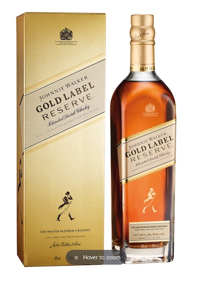 Johnnie Walker 尊尼获加 Gold Reserve 金方 调和苏格兰威士忌 700ml – 8折优惠！