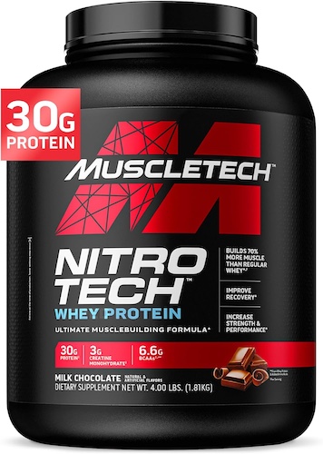 MuscleTech 肌肉科技 NitroTech 乳清蛋白粉 4磅 – 8折优惠！