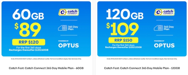 Catch Fest 特价活动：Catch Connect 365天 Prepaid套餐 – 7折优惠！