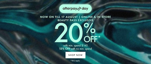 化妆品网站 Sephora 澳洲官网活动：基本全场所有商品 – 低至8折优惠！