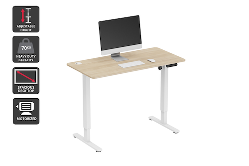 Ergolux 电动可调节办公桌 站立两用电脑桌 – 4折优惠！