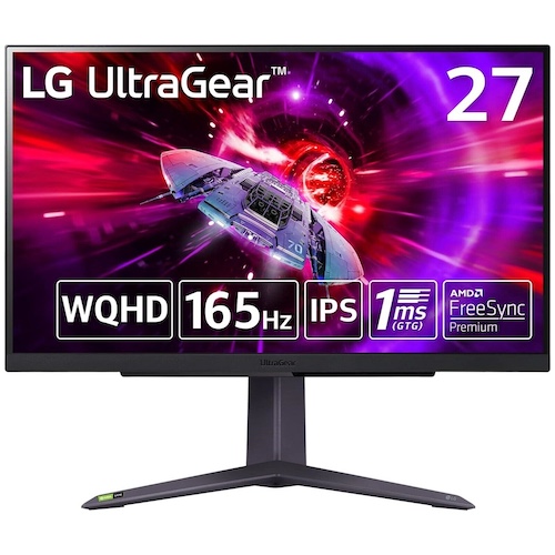 LG 乐金 27GR75Q 27英寸 IPS G-sync FreeSync 游戏显示器 电竞小金刚（2560×1440、165Hz、99％sRGB、HDR10）- 85折优惠！