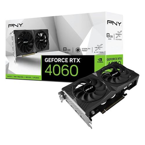 PNY 必恩威 GeForce RTX 4060 VERTO 双风扇 8GB GDDR6 独立显卡 – 8折优惠！