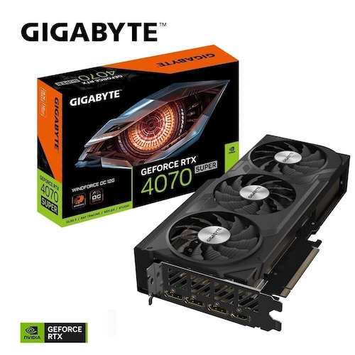 Gigabyte 技嘉 风魔 GeForce RTX 4070 Super WindForce OC GDDR6X 显卡 12GB – 7折优惠！