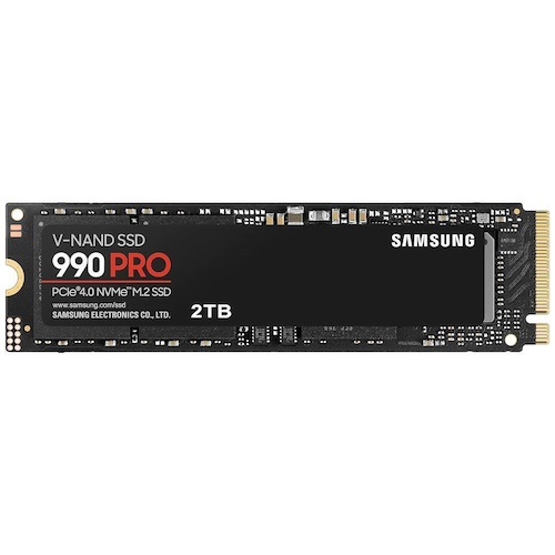 Samsung 三星 990 PRO 2TB SSD 7450 PCIe G4 NVMe M.2 固态硬盘 – 8折优惠！