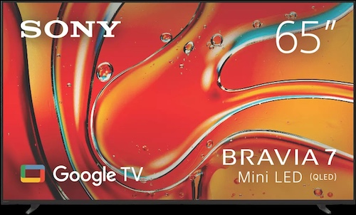 Sony 索尼 Bravia 7系列 K65XR70 Mini-LED 65英寸 4K 120Hz高刷超高清智能电视 – 8折优惠！