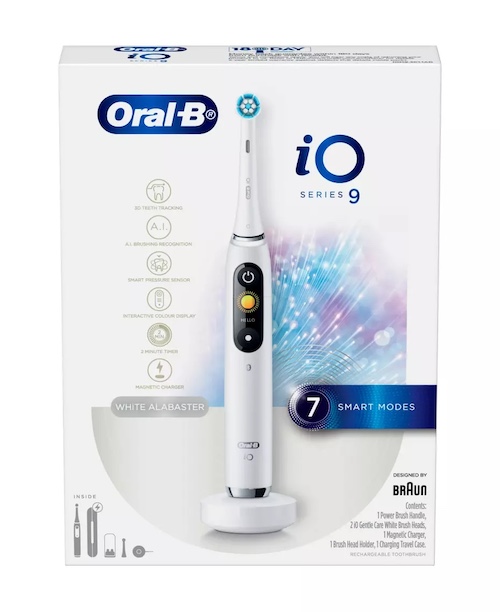 Oral-B 欧乐-B iO9 云感云感电动牙刷 充电式旅行盒 – 5折优惠！