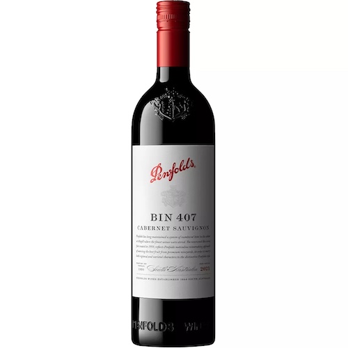 Penfolds 奔富 Bin 407 Cabernet Sauvignon 2021年份 红葡萄酒 750ml 6瓶装 – 8折优惠！