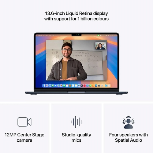 苹果 Apple MacBook Air 2025款 13英寸 轻薄笔记本电脑 M4 chip, 256GB/16GB - 9折优惠!