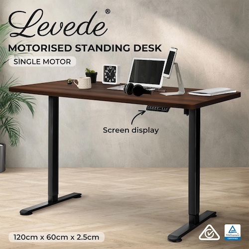 Levede 电动可调节 站坐两用办公桌 120*60cm – 8折优惠！